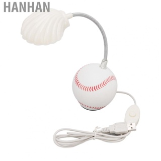 Hanhan Table Lamp Baseball Base Seashell Shape Light Head Soft Light Portable USes