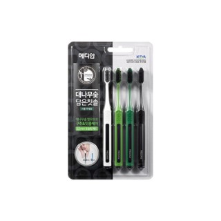 Median Bamboo Charcoal Toothbrush 4ea