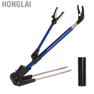 Honglai Fishing Pole Support Brackets  Ideal Gifting Stainless Steel  Holder with  Slip Pad for Pond