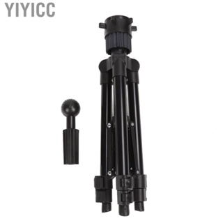 Yiyicc Mannequin Head Stand  Non Slip Base Retractable Height Aluminum Alloy Stable Lightweight Head Model Tripod with Fixing Part for Hairdressing Training