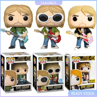 ฟิกเกอร์ Funko Rocks: Kurt Cobain 64 65 66 Pop สําหรับตกแต่งบ้าน