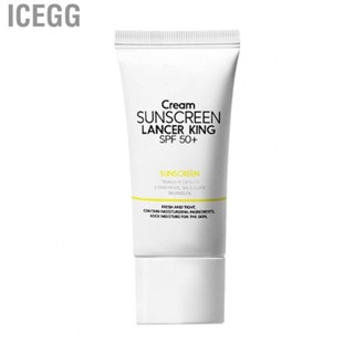 Icegg SPF 50 Sunscreen Lotion  Safe Ingredients 60g Prevent Sunburn UV Protection Moisturizing Avoid Greasy Sunscreen   for Outdoor Use