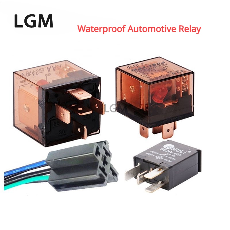 DC 12V / 24V 40A 100A 5Pin กันน้ํารีเลย์รถยนต์ SPDT รถควบคุมสวิทช์อุปกรณ์รถความจุสูงรีเลย์