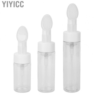 Yiyicc Mousse Foaming Bottle Silicone Brush Empty Refillable Facial  Foaming Bo