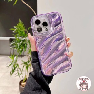IPhone 14 Pro Max Phone Casing Ins Simple Shiny Glossy Card Wavy Stripe Crystal Clear Soft TPU IPhone 11 Case Bumper Dirt Resistant Compatible for IPhone 12 11 Pro Max X 7Plus