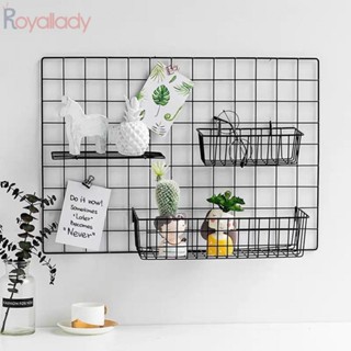 #ROYALLADY#Versatile and Practical Hanging Tray with Hook Storage - Grid Shelving for More Space and Better Organization