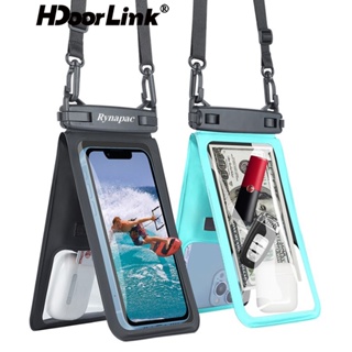 Hdoorlink IPX8 กระเป๋าใส่โทรศัพท์มือถือ กันน้ํา หน้าจอสัมผัส พร้อมสายคล้องคอ กันน้ํา สําหรับสระว่ายน้ํา ชายหาด