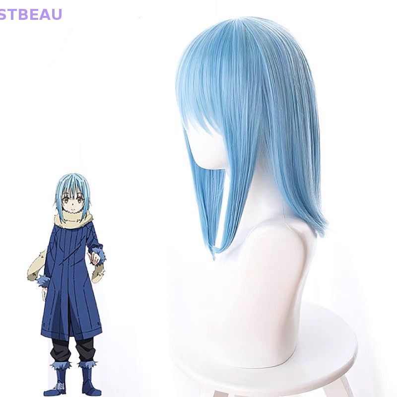[cxSTBEAU] That Time I Got Reincarnated as a Slime วิกผมคอสเพลย์ Rimuru Tempest สีฟ้า MME