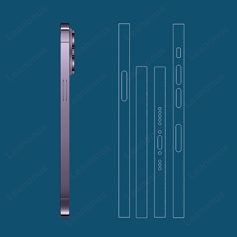 ผิวด้านข้างโปร่งใสสําหรับ Poco F7 F8 Ultra F8Pro Decal กรอบผิวป้องกันหน้าจอ 3M Border ฟิล์ม Matte และ Clear สติกเกอร์