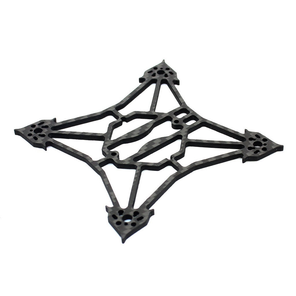 Qwinout Larva X Frame Kit ฐานล้อ 100 มม. 2-3S 2.5 นิ้ว Brushless FPV เครื่องบินของเล่น 3 มม. ชั้นวางคาร์บอนไฟเบอร์