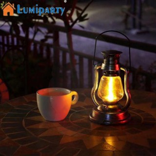 Lumiparty โคมไฟฉุกเฉิน Led พลังงานแสงอาทิตย์ อเนกประสงค์ สไตล์เรโทร สําหรับปิกนิก