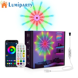 Lumiparty สายไฟ Led 16 ล้านสี 213 โหมดไดนามิก หลากสี สําหรับตกแต่งงานเทศกาล