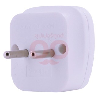 TOSHINO ปลั๊กแปลง 2IN1 2 ขากลม 16 แอมป์ รุ่น PL16A-A รองรับไฟ 3500 วัตต์ ผลิตจากวัสดุไม่ลามไฟ (โตชิโน่)
