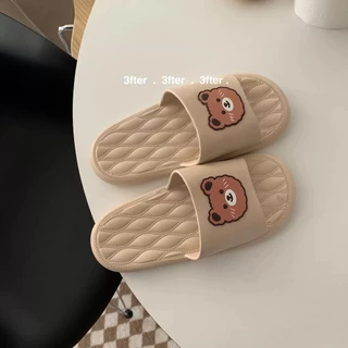 ToyNo.1🧸 พร้อมส่ง🧸 "LT-BearColor/LT-B88" รองเท้าแตะสวม ลายน้องหมี ดีเทลตรงพื้นเก๋ๆ ไม่ซ้ำใคร