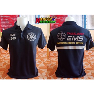 เสื้อกู้ชีพกู้ภัย โปโลงานสะท้อนแสง EMS/EMR/EMT สั่งได้ค่ะ