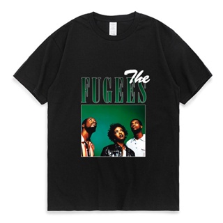 เสื้อยืด พิมพ์ลายกราฟฟิค The Fugees Singer 90S สีดํา สไตล์วินเทจ ฮิปฮอป 4XL 5XL 6XL