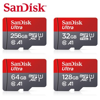 Sandisk การ์ดหน่วยความจํา Micro SD TF SD 32GB 64GB 32g 64g 128g 16GB 256GB 512GB 256G 512G 16G 120M S Microsd Class10 UHS-1 แฟลชอัลตร้า 128GB microSDHC SDXC กล้องโทรศัพท์