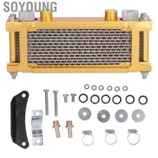 Soyoung Motorcycle Engine Oil Cooler  Excellent Performance Reduce Engine Wear Trail Bike Oil Cooler Increase Horsepower  for Dirt Bike for 125cc‑250cc Motorcycle