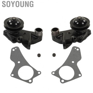 Soyoung Engine Water Pump  Nickel Cast Iron Flathead Water Pump Heavy Duty Efficient 2PCS  for Vehicle