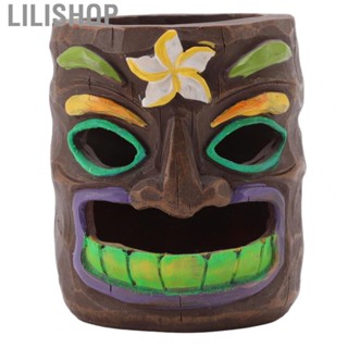 Lilishop Grimace  Resin Tree Face Decorative Fluorescent Makeup Brush Pen Cup YU