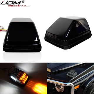 Ijdm ไฟเลี้ยว LED สีเหลืองอําพัน แบบเปลี่ยน สําหรับ Mercedes W463 G-Class G500 G550 G600 G55 G63 AMG 1990-20184638260057 ก4639060042 ก4638200021