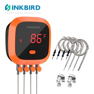 Inkbird IBT-4XC เครื่องวัดอุณหภูมิเนื้อสัตว์ดิจิทัล บลูทูธ กันน้ํา พร้อมตัวจับเวลาแม่เหล็ก 4 โพรบ สําหรับทําอาหาร บาร์บีคิว ย่าง เตาอบ ห้องครัว