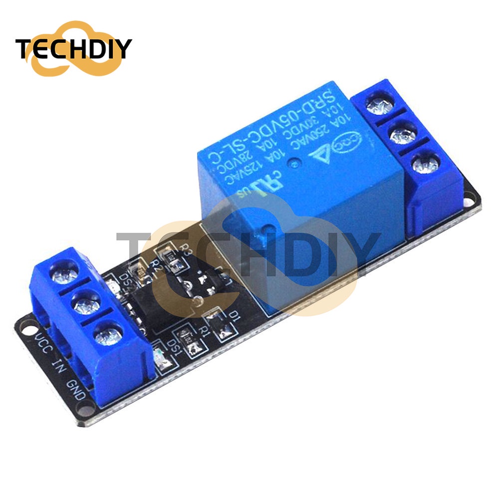 One โมดูลรีเลย์ DC 5V 12V 24V ระดับสูง ต่ํา 1 ช่อง พร้อมออปโต้คัปเปลอร์