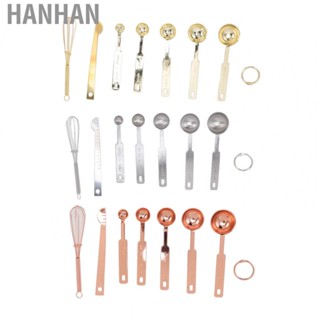 Hanhan Measuring Spoons 7 in 1 Stainless Steel Stackable Design Multifunction Measuring Spoons Set with Leveler Eggbeater