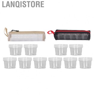 Lanqistore Camping Spice Box  40ml Clear Portable Seasoning Holder 5PCS with Storage Bag for Picnic for Travel