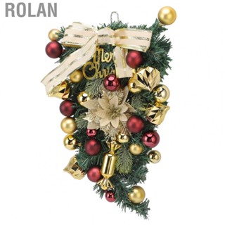 Rolan Christmas Ball Decorative Wreath  Hand Made Christmas Inverted Tree Wreath  Fading  for Home