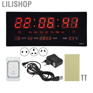 Lilishop Digital Clock  Clear Display Accurate Timing Luminous Wall Timer New