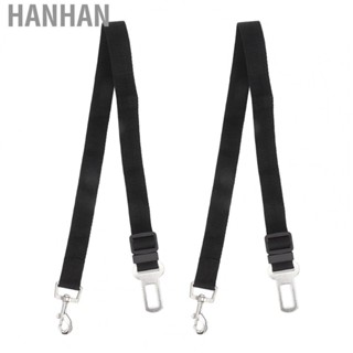 Hanhan 2Pcs Dog Belt Adjustable Dog Car Belt Harness Pet Accessories