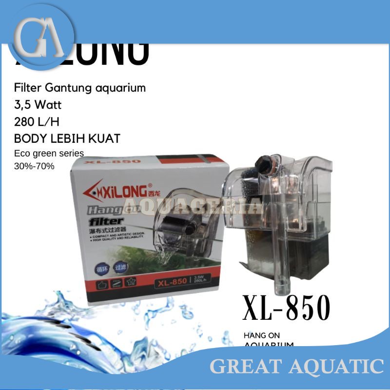 XILONG XL 850 กรองตู้ปลาแบบแขวน Hang On Mini Aquarium ถังกรอง