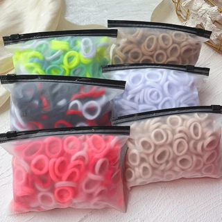 ยางรัดสีพื้น เรียบง่าย 20 ชิ้น/เซต ยางยืด คาดผม เชือกรัดผม เครื่องประดับผม สําหรับเด็กผู้หญิง ที่ใส่หางม้า