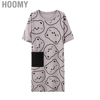 Hoomy Nightgown  Pajama Loose Size Cartoon Prints  for Indoor