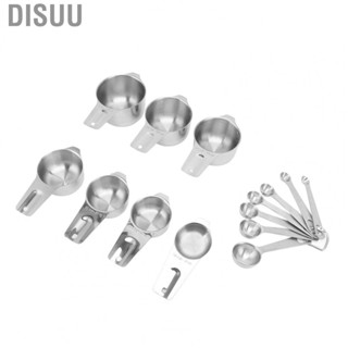 Disuu Measuring Cups Stackable Kitchen Measuring  Set Stainless Steel Tablespoons Home Measuring Cups and Spoons Set