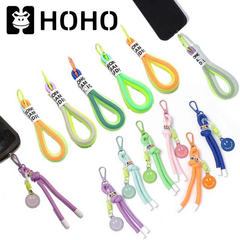 GJ🔥หัวเข็มขัดแขวน🔥 สีเรืองแสง สําหรับกระเป๋าโทรศัพท์ สายคล้องคอถัก ป้องกันการสูญ