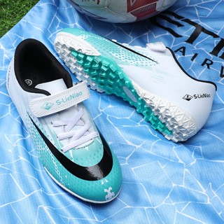 TF soccer shoes รองเท้ากีฬา รองเท้าฟุตบอล แบบหนามยาว สําหรับเด็กผู้ชาย size:31-43