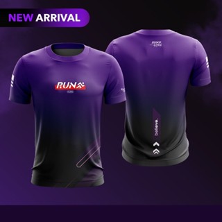 [New]เสื้อวิ่ง RUN FOR LOVE ม่วงเข้ม 😈