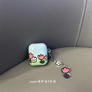 เคสหูฟังบลูทูธไร้สาย ลายดอกไม้ คุณภาพสูง สไตล์เกาหลี สําหรับ Apple airpods pro1 2 3