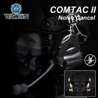 Wadsn C2 Comtact II ชุดหูฟังหมวกกันน็อคยุทธวิธี FAST การสื่อสารหูฟัง Kenwood PTT