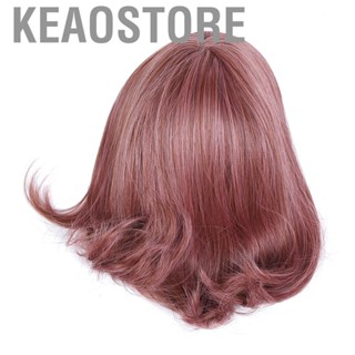 Keaostore 35cm Short Wig Women Lady Wavy Female Cosplay Fashionable Synthetic Wigs