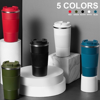 510ML ถ้วยกาแฟ Thermos สแตนเลส Thermo ถ้วยเดินทางแบบพกพาขวดน้ำแก้วฉนวนกันความร้อนเย็นการเก็บรักษา