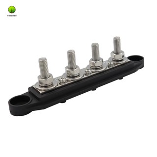 48v DC 250A 4 เทอร์มินัลสตั๊ด Busbar จ่ายไฟ สําหรับรถ RV เรือ รถมารีน สายเคเบิล กล่องออแกไนเซอร์ M8 + M10