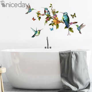 #NICEDAY-Wall Stickers PVC Removable Waterproof Blossom Butterfly Catoons Decal