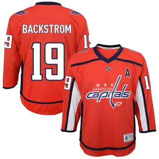 เสื้อยืดแขนยาว พิมพ์ลาย NHL Washington Capitals Home Jersey พลัสไซซ์