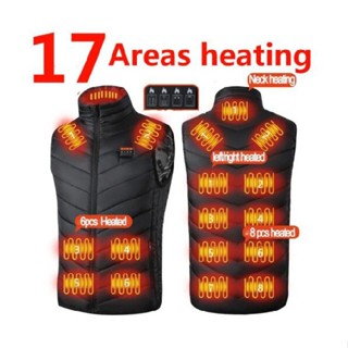 New 1pc Winter Heated Vest USB Electric Heating Jacket Men Women Body Warm Wear