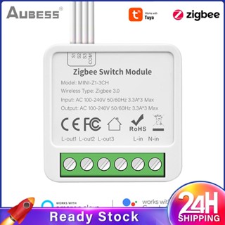 ❥❥ Tuya Smart Zigbee Switch Module 2 Way Control Smart Home 2/3/4 Gang Automation Diy Breaker Work For Alexa หน้าแรกของ Google