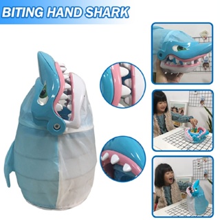 Evening Interactive Games White Shark Biting Hand Funny Toys for Kids Gift