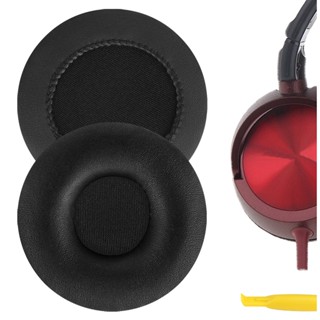 Geekria แผ่นหนังรองหูฟัง แบบเปลี่ยน สําหรับ Sony DR-BT101 ZX300 ZX100 DR-ZX102DPV S500 (สีดํา)